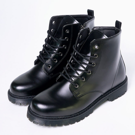 [GIRLS GOOB] Camry, Men's Lace Up Side Zipper Boots Casual Ankle Dress Boots For Men, Wide And Round Toe - Made In Korea